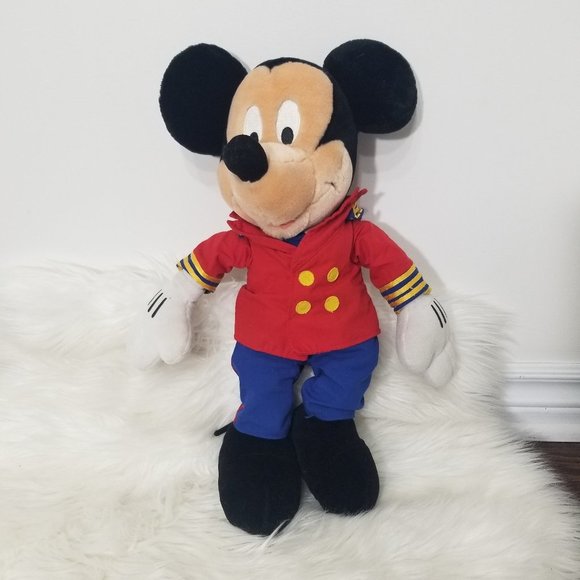 Disney Cruise Line Captain Mickey & Minnie Mouse Vintage Souvenir Plush Set - Picture 4 of 16